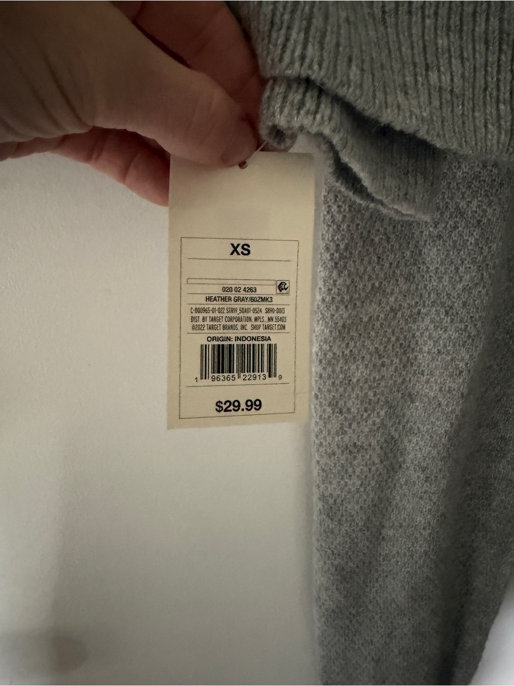 NWT Stars Above Light Gray Knit Henley Sweater & Jogger Set, Size XS/S - Picture 4 of 7